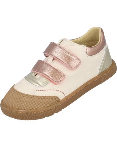 TITANITOS CRB540-SUSANA ZAPATILLAS RESPETUOSAS NINA BLANCO ROSA