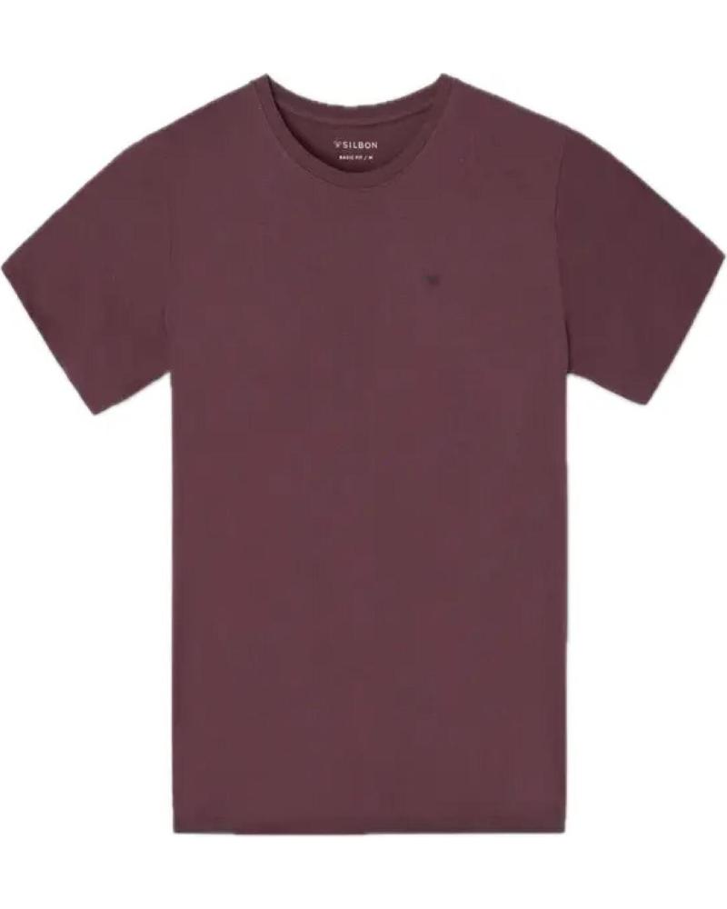 T-SHIRT SILBON MODELLO 133765 BORDEAUX AZUL