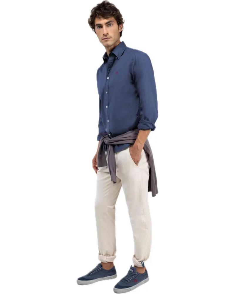 CAMICIA EL GANSO 1050W250026 BLU NAVY AZUL