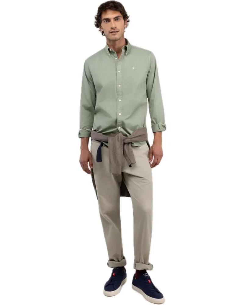 CAMICIA EL GANSO 1050W250020 VERDE VERDE