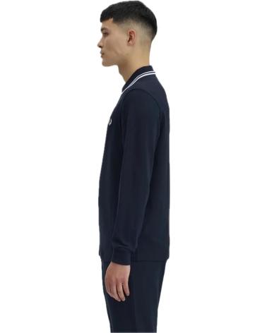 POLO À MANCHES LONGUES FRED PERRY M3636 T55 BLEU MARINE AZUL
