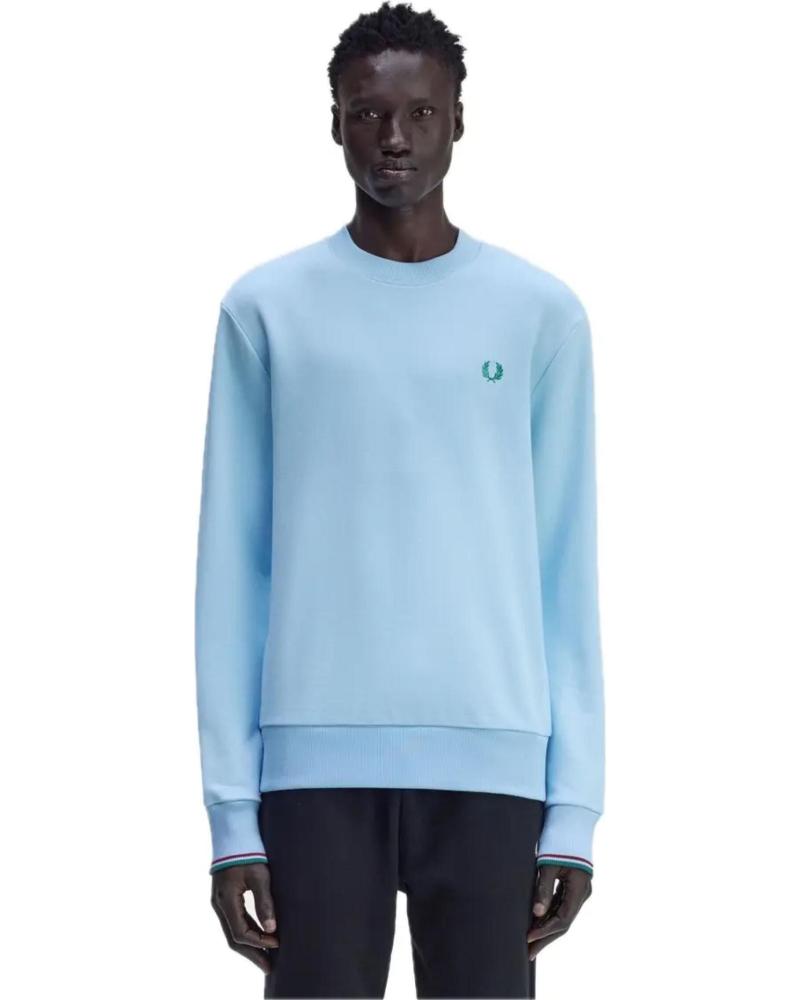 SWEATSHIRT FRED PERRY M7535 Z56 BLEU AZUL