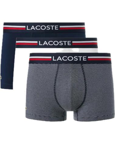 PACK BOXERS LACOSTE 5H2382 AZUL MARINHO AZUL