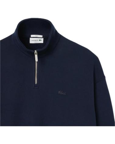 CAMISOLA LACOSTE SH7759 00 166 AZUL MARINHO COM ZÍPER AZUL