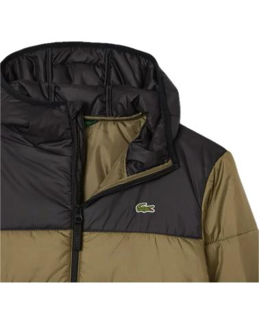 CASACO LACOSTE BH6763 00 81I VERDE COM CAPUZ ACOLCHOADO VERDE