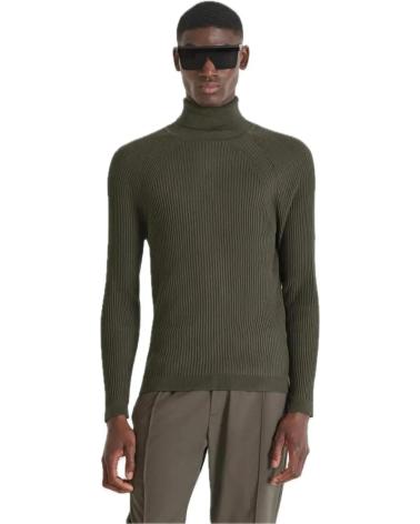 ANTONY MORATO MAGLIONE COLLO ALTO IN MAGLIA MMSW01409 KAKI MARRONE MARRóN