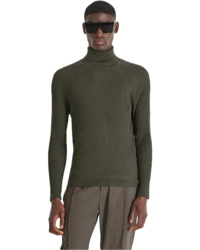 ANTONY MORATO MAGLIONE COLLO ALTO IN MAGLIA MMSW01409 KAKI MARRONE MARRóN