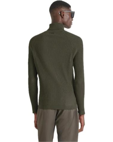 ANTONY MORATO MAGLIONE COLLO ALTO IN MAGLIA MMSW01409 KAKI MARRONE MARRóN