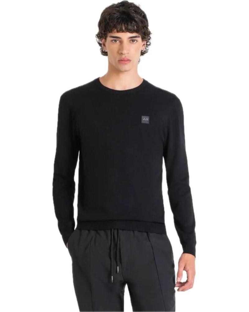 MAGLIONE ANTONY MORATO MMSW01439 NERO NEGRO