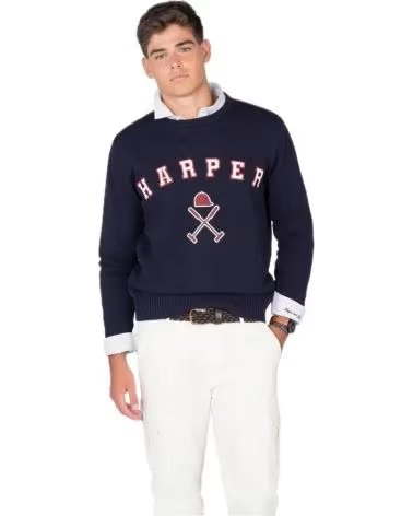 HARPER NEYER MAGLIONE AND 601125006 BLU MARINO AZUL