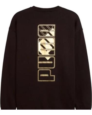 PUMA SUDADERA HOMBRE NEGRA MAXIMAL METAL 634455-01 NERO