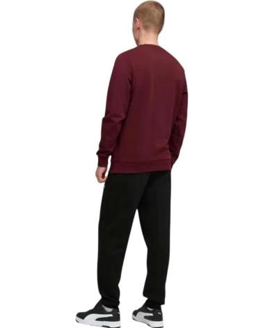 PUMA CHANDAL ESSENTIALS ELEVATED CREW 688178-96 GRANATE NEGRO