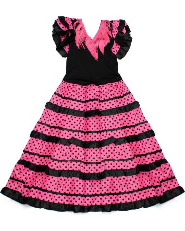 VESTIDO FLAMENCO PARA MENINA VS-NPINK-LN12