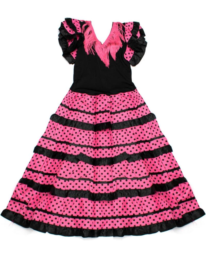VESTIDO FLAMENCO PARA MENINA VS-NPINK-LN12