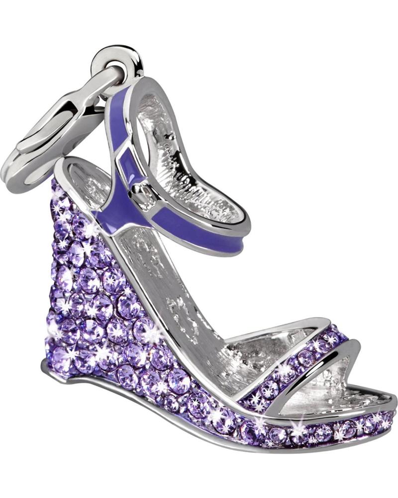 CHARM GLAMOUR GS2-19 SAPATO ANABELA ROXO COM GLITTER