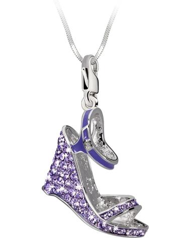 CHARM GLAMOUR GS2-19 SAPATO ANABELA ROXO COM GLITTER