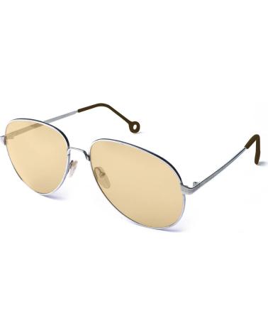 HALLYSON HS004S02 AVIATOR SUNGLASSES WITH ORANGE LENSES