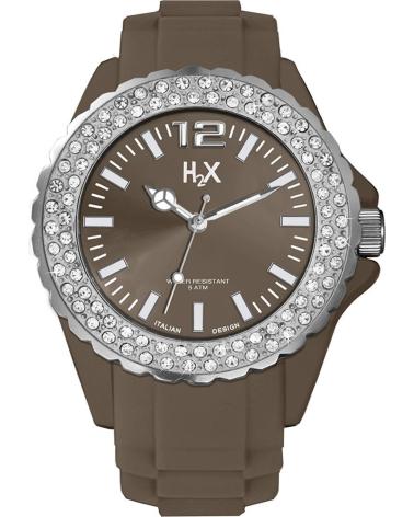 RELÓGIO HAUREX SS382DM3 MARROM COM BISEL DE CRISTAIS MARRON