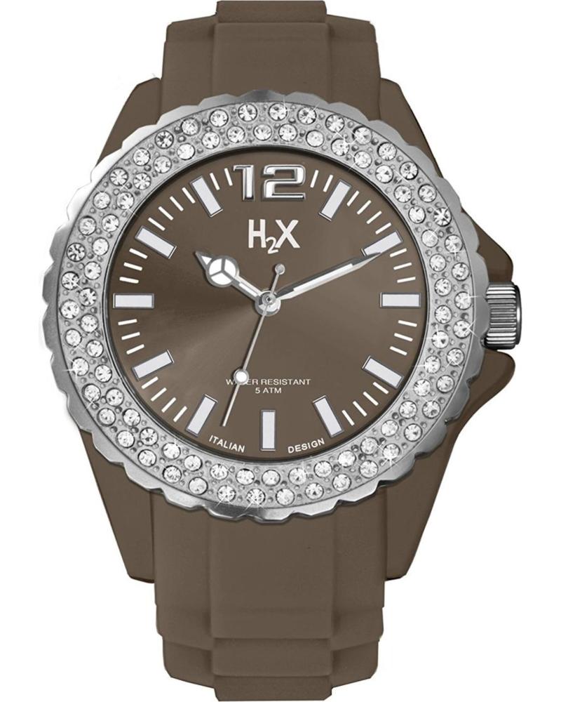 RELÓGIO HAUREX SS382DM3 MARROM COM BISEL DE CRISTAIS MARRON