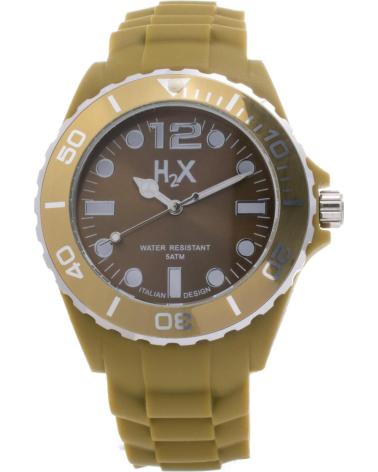 RELÓGIO HAUREX SV382UV3 MARROM ESTILO ESPORTIVO COM PULSEIRA DE SILICONE MARRON