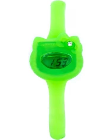 Início-HELLO-KITTY-RELÓGIO DIGITAL HELLO KITTY HK7123L-10 VERDE-VERDE