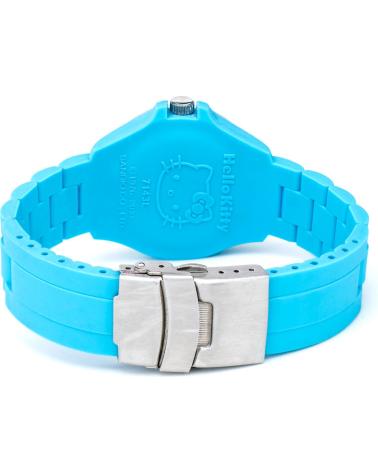 RELÓGIO HELLO KITTY HK7143B-01 COM PULSEIRA DE SILICONE AZUL AZUL