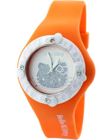 MONTRE HELLO KITTY HK7158LS-02 AVEC BRACELET EN SILICONE ORANGE NARANJA