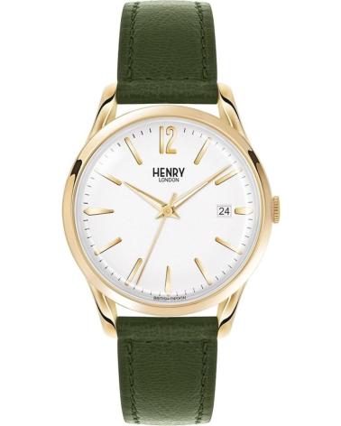 OROLOGIO HENRY LONDON HL39-S-0098 VERDE CON CINTURINO IN PELLE VERDE