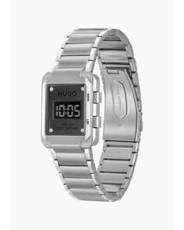 RELOJ DIGITAL HUGO 1530356 PARA HOMBRE - ACERO PLATEADO PLATEADO