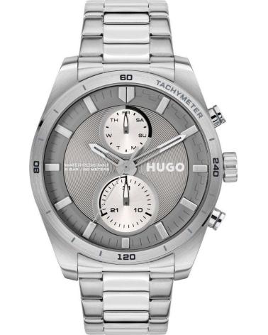 RELOJ CRONÓGRAFO HUGO 1530372 PARA HOMBRE - ESFERA Y BRAZALETE GRIS GRIS