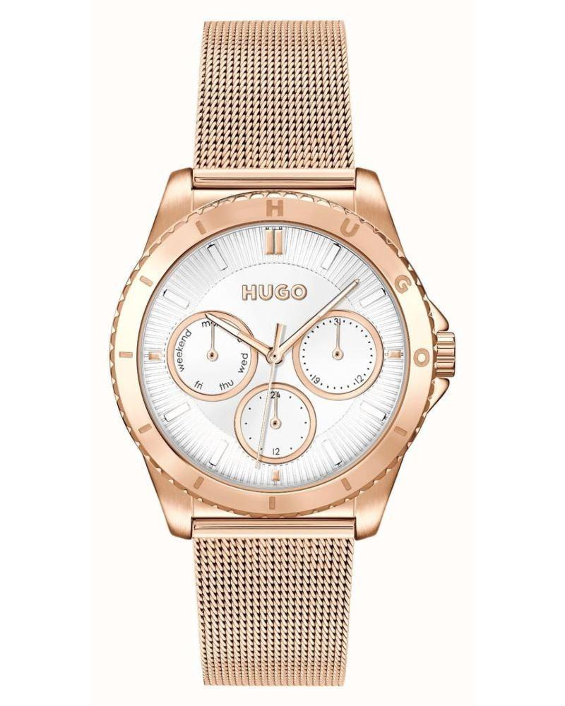 RELOJ HUGO 1540161 DORADO CON ESFERA BLANCA DORADO