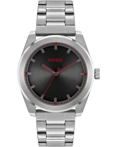 RELOJ HUGO 1570175 PLATEADO CON ESFERA GRIS OSCURO PLATEADO