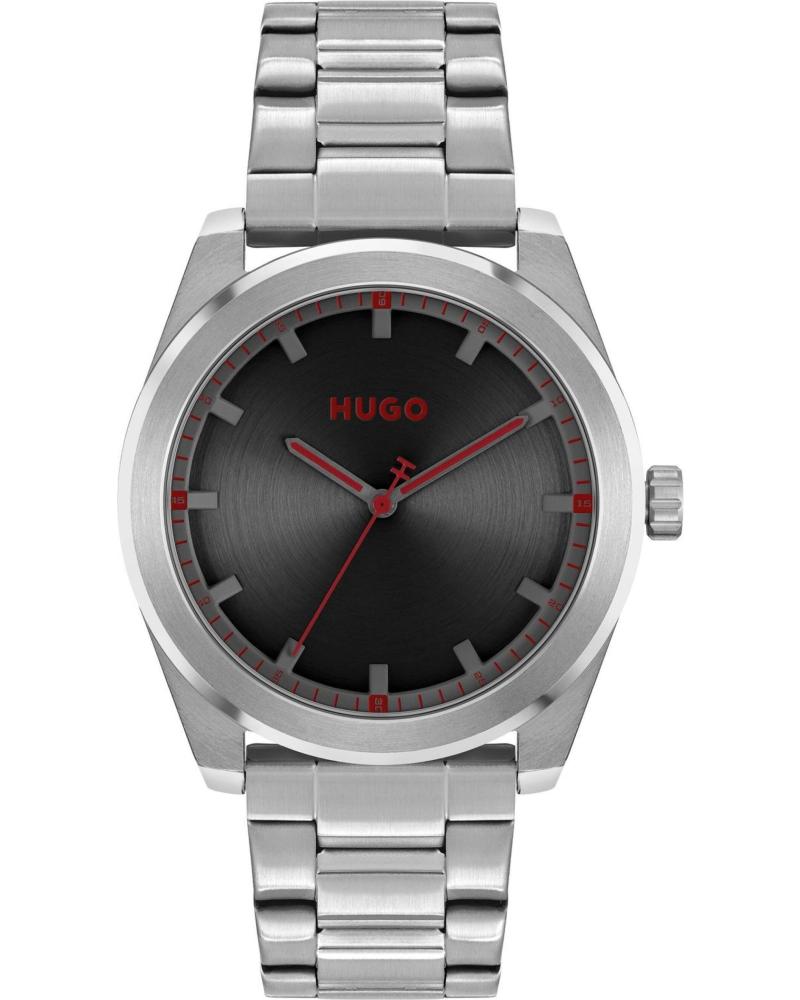 RELOJ HUGO 1570175 PLATEADO CON ESFERA GRIS OSCURO PLATEADO