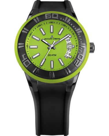 RELOJ JACQUES LEMANS 1-1784N NEGRO CON ESFERA VERDE NEGRO