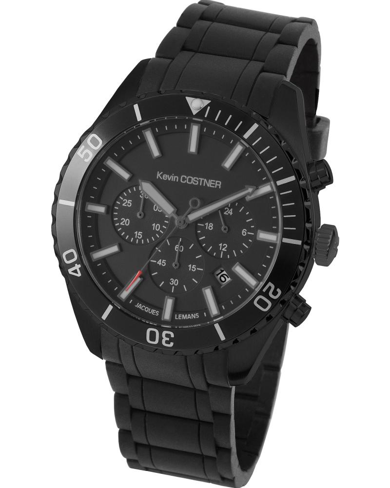 RELOJ CRONÓGRAFO JACQUES LEMANS KC-104B NEGRO NEGRO