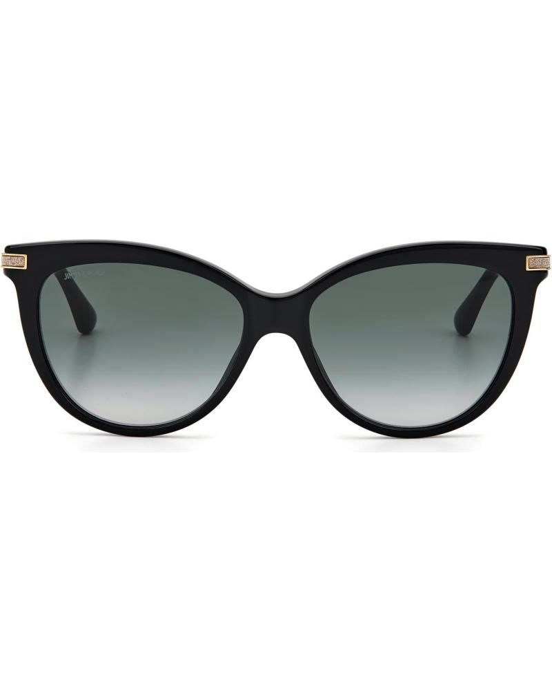 LUNETTES DE SOLEIL JIMMY CHOO AXELLE-G-S 807-9O ŒIL DE CHAT NOIRES