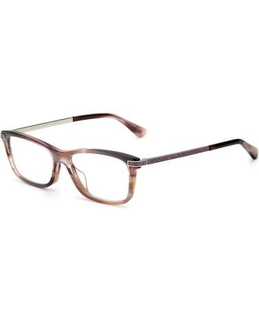 MONTURE DE LUNETTES JIMMY CHOO JC268-G-HR5 RECTANGULAIRE ÉCAILLE MARRON
