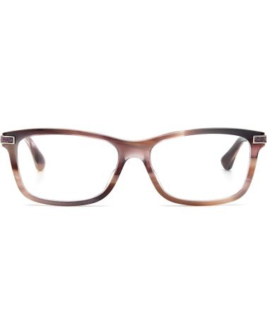 ARMAÇÃO DE ÓCULOS JIMMY CHOO JC268-G-HR5 RETANGULAR TARTARUGA MARROM