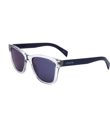 GAFAS DE SOL LEVIS LV-1002-S-09V CON MONTURA TRANSPARENTE Y CRISTALES AZULES