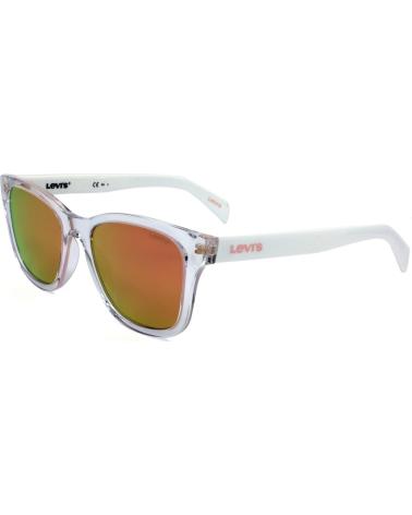 GAFAS DE SOL LEVIS LV-1002-S-900 CON MONTURA TRANSPARENTE Y LENTES NARANJAS ESPEJADAS