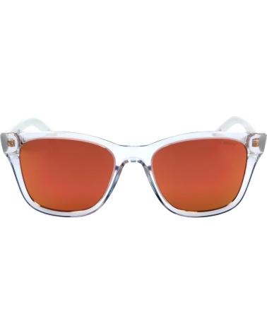 GAFAS DE SOL LEVIS LV-1002-S-900 CON MONTURA TRANSPARENTE Y LENTES NARANJAS ESPEJADAS