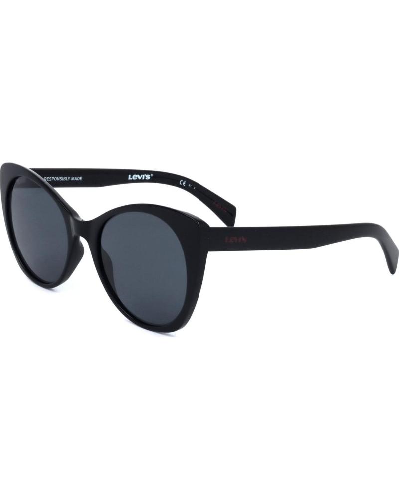 OCCHIALI DA SOLE LEVIS LV-1015-S-807 CON MONTATURA NERA STILE CAT-EYE