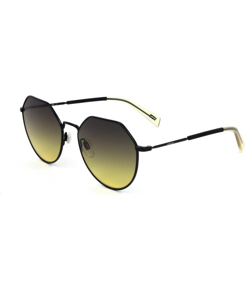 LEVIS LV-1020-S-807 HEXAGONAL SUNGLASSES WITH YELLOW-GREEN GRADIENT LENSES