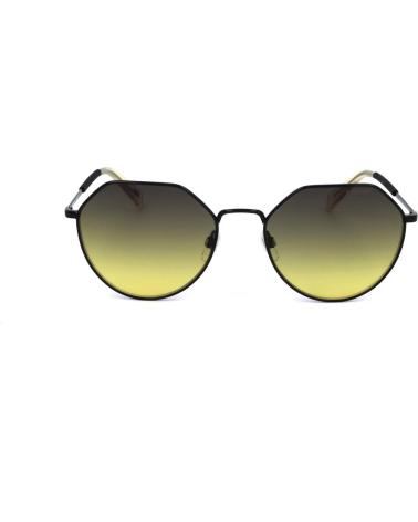 LEVIS LV-1020-S-807 HEXAGONAL SUNGLASSES WITH YELLOW-GREEN GRADIENT LENSES