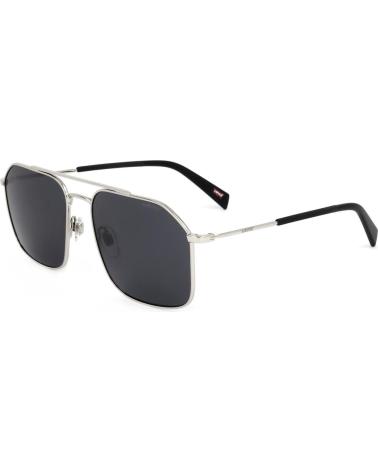 LEVIS SONNENBRILLE LV-1021-S-BLK IM AVIATOR-STIL MIT SILBERNER FASSUNG UND SCHWARZEN GLÄSERN