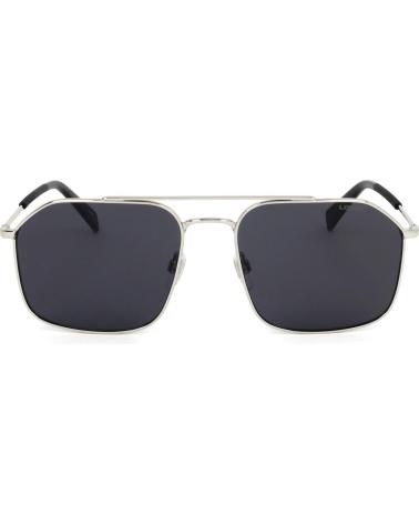 LEVIS SONNENBRILLE LV-1021-S-BLK IM AVIATOR-STIL MIT SILBERNER FASSUNG UND SCHWARZEN GLÄSERN