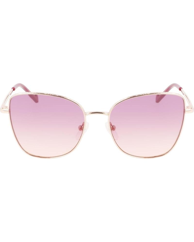 LUNETTES DE SOLEIL LIU JO LJ3101S-5217770 ARGENT AVEC VERRES DÉGRADÉS ROSES/VIOLETS