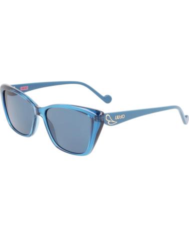 LIU JO LUNETTES DE SOLEIL LJ3608S-5314400 ŒIL-DE-CHAT BLEUES AVEC VERRES MIROIR