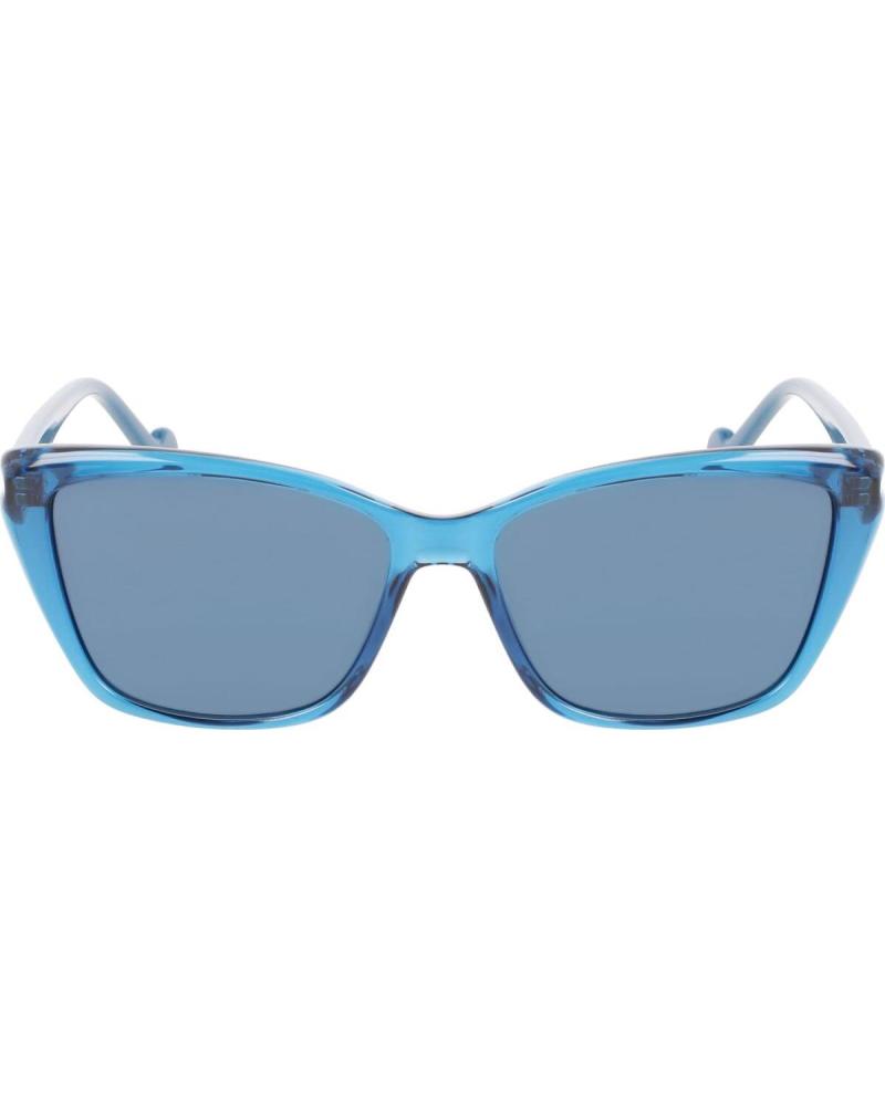LIU JO LUNETTES DE SOLEIL LJ3608S-5314400 ŒIL-DE-CHAT BLEUES AVEC VERRES MIROIR