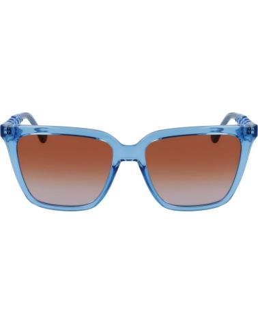 LIU JO LJ780S-425 SONNENBRILLE MIT QUADRATISCHEM BLAUEM RAHMEN UND BRAUNEN VERLAUFSGLÄSERN